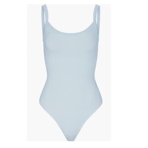 Skims Light Blue Tank Bodysuit (thong w/snap closure) - Size Small - Never Worn
